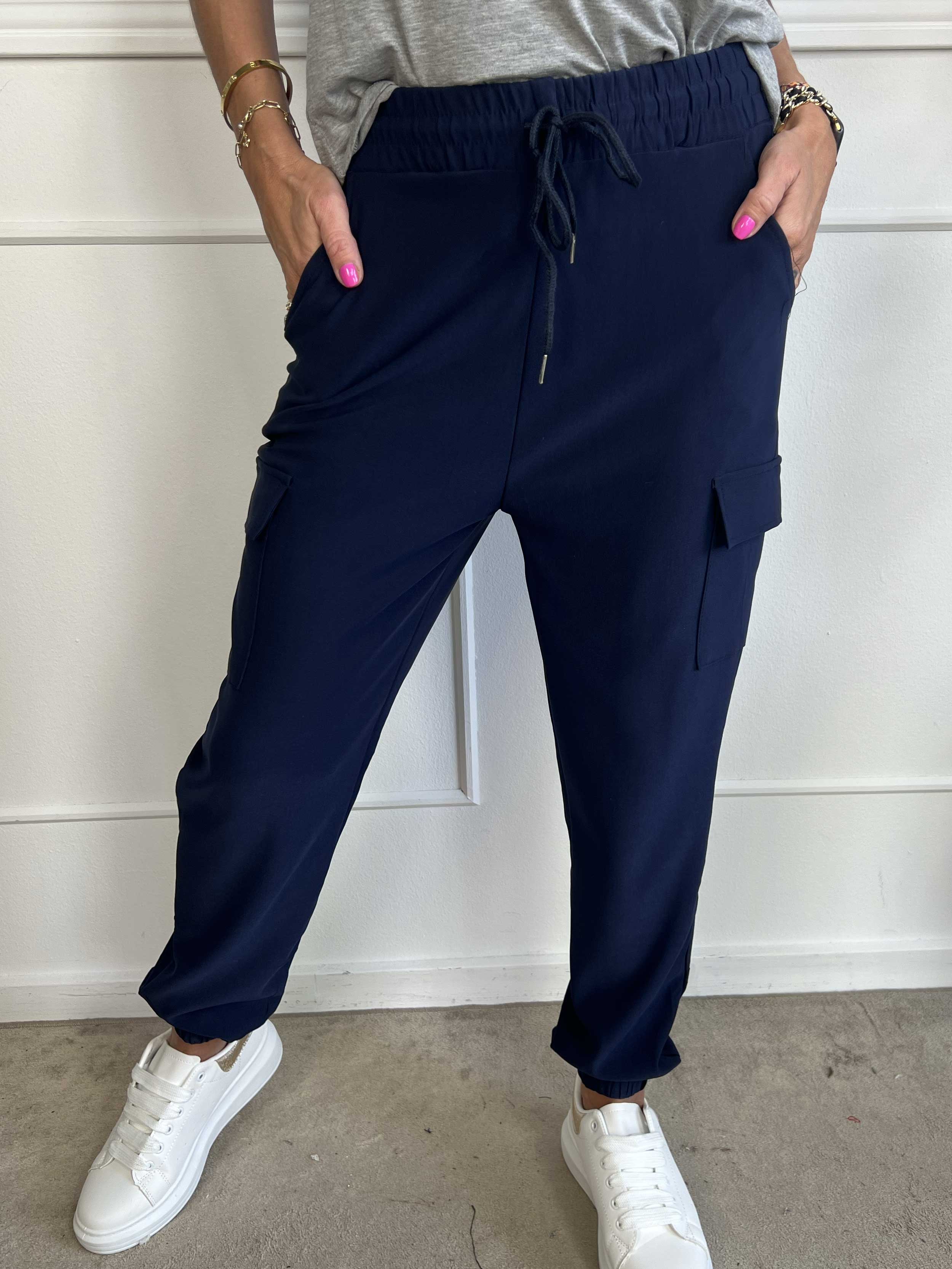 Denise - Coola cargobyxor med sidofickor